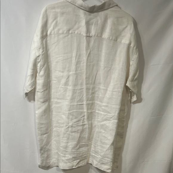 Geoffrey Beene Cream Short Sleeve Shirt - Picture 4 of 4